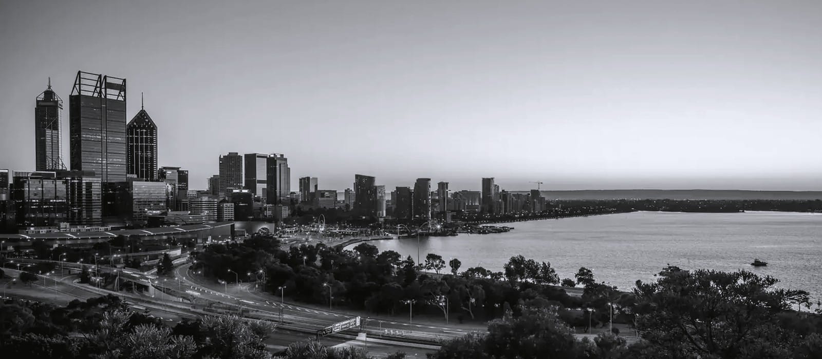 Perth CBD skyline, where CLIK runs its AI training
