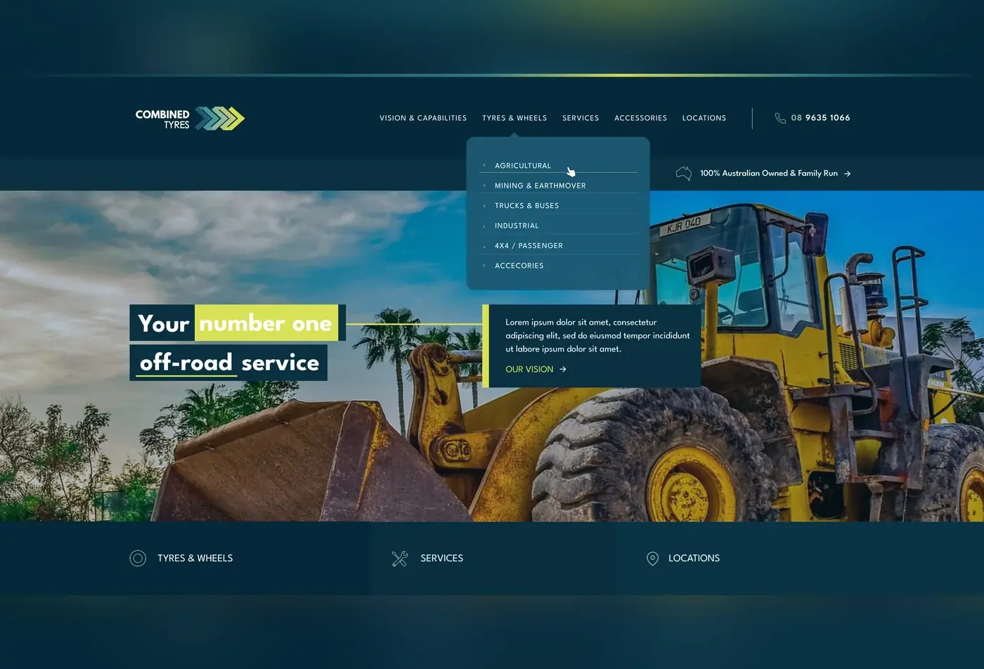 Ultimo Catering website, designed by CLIK Digital