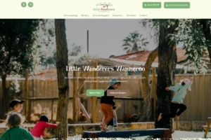 Little Wanderers Wanneroo childcare website, by CLIK Digital