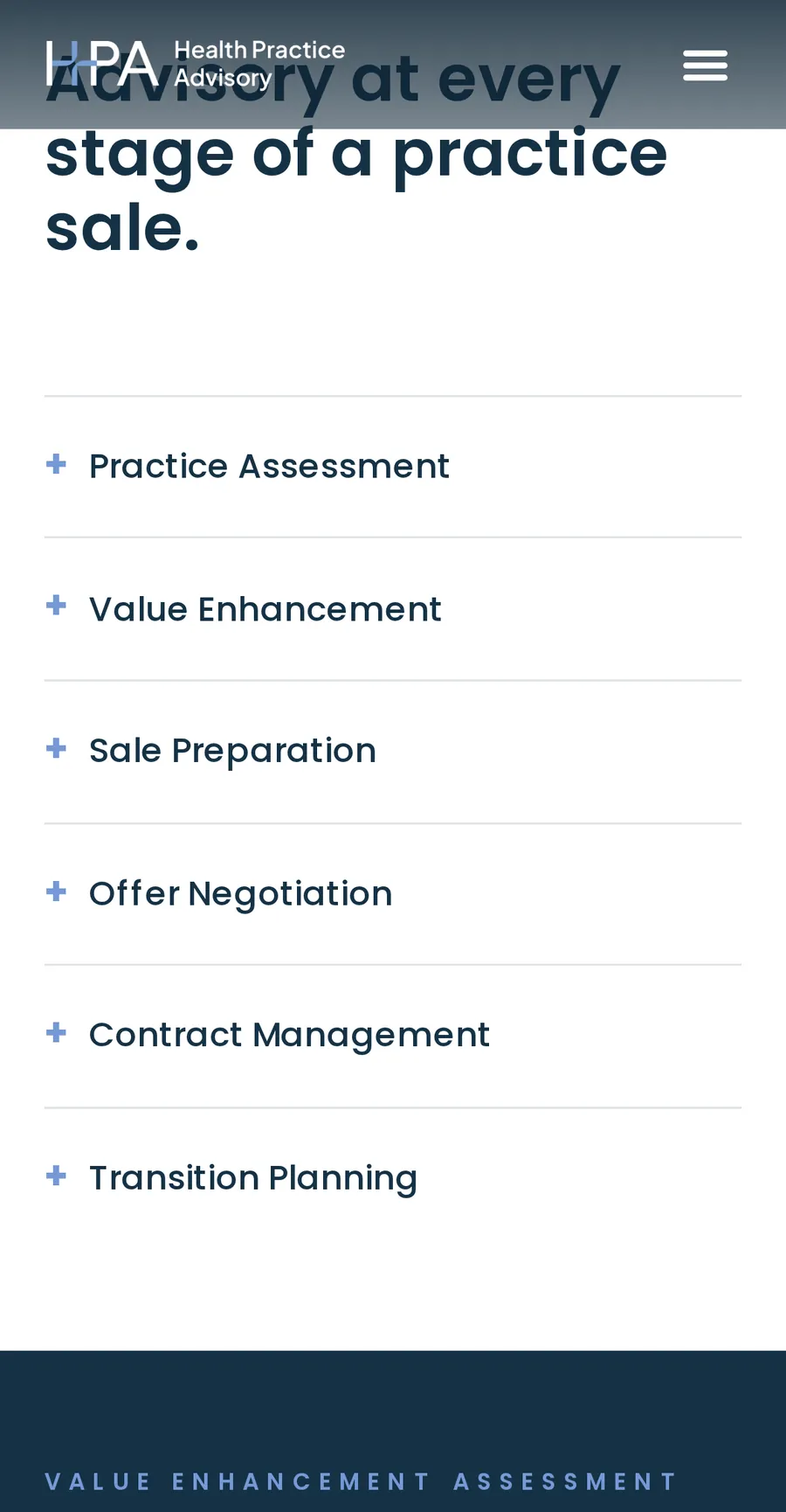 Health Practice Advisory: Mobile, value, website by CLIK Digital