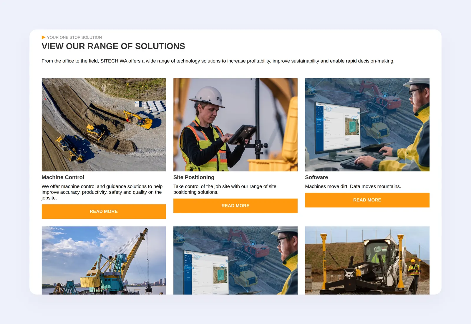 SITECH WA: website section