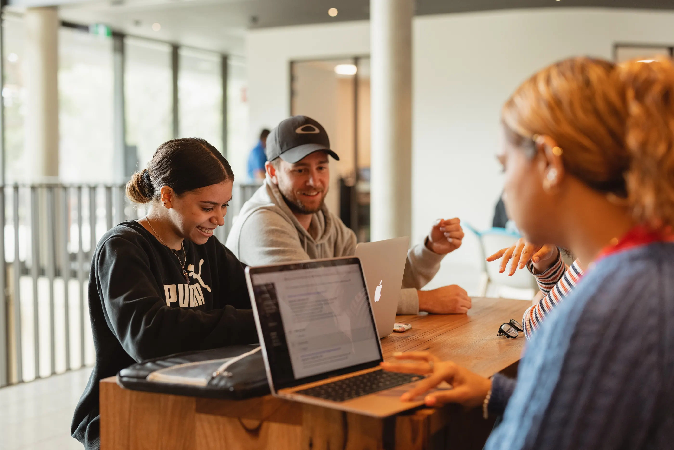 UWA School of Indigenous Studies: students working together on campus