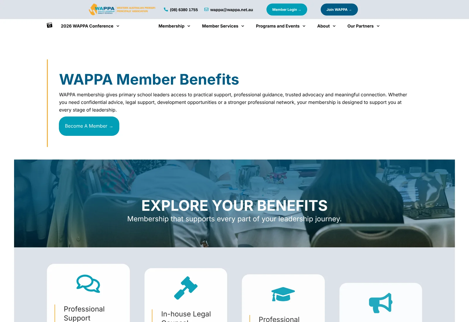 WAPPA member benefits on the new website