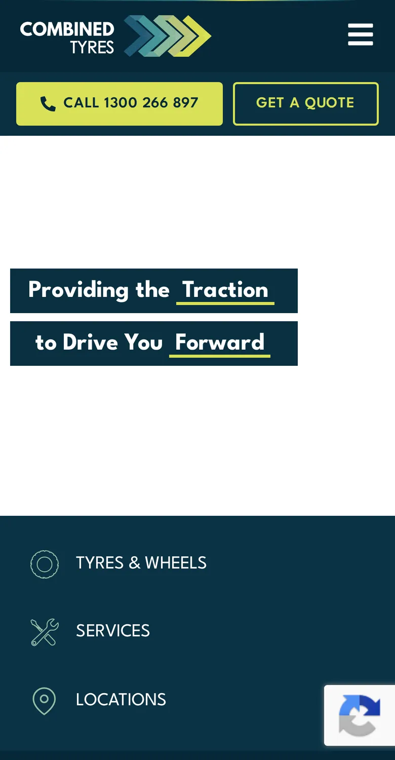 Combined Tyres: mobile, hero
